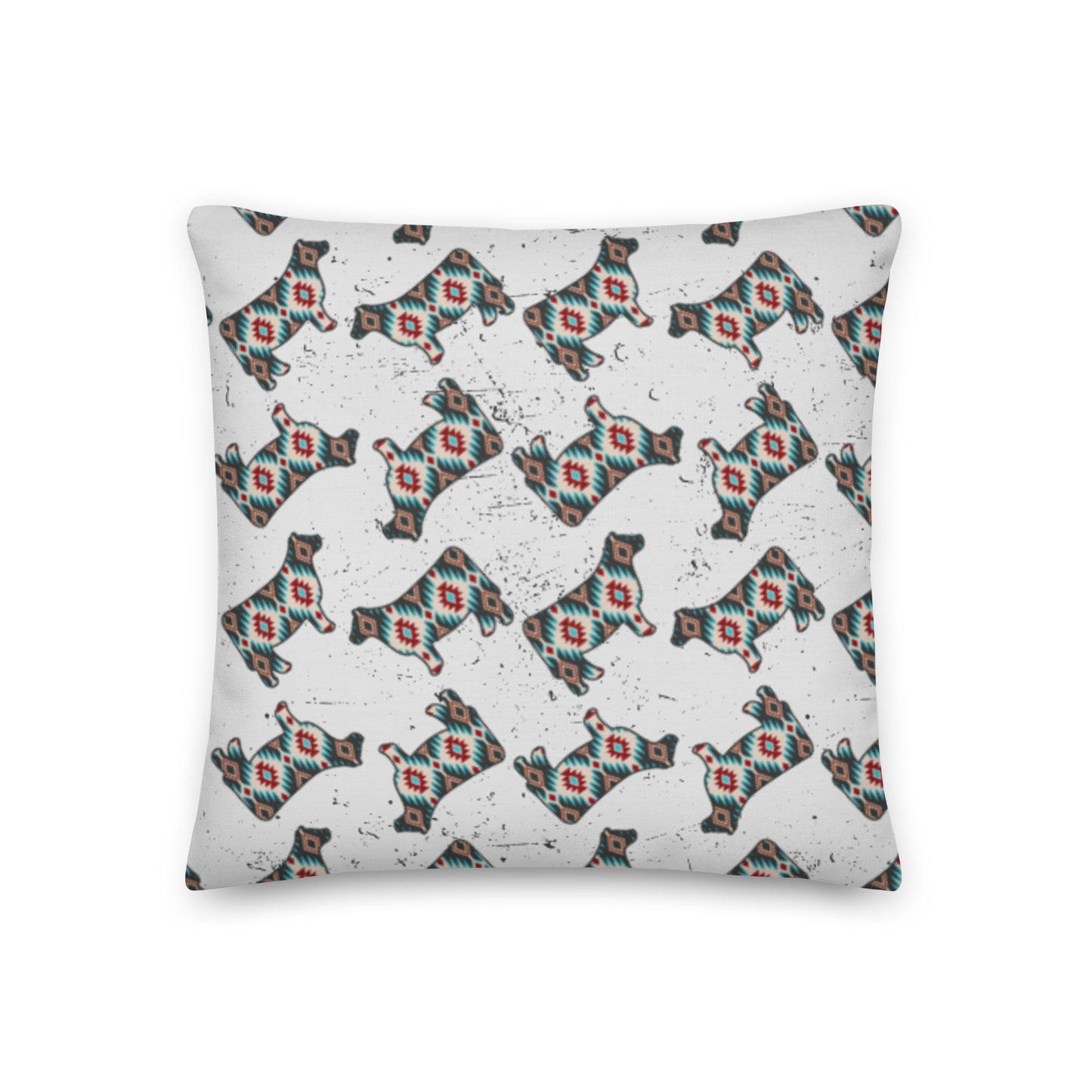 Chevron Heifer Premium Pillow