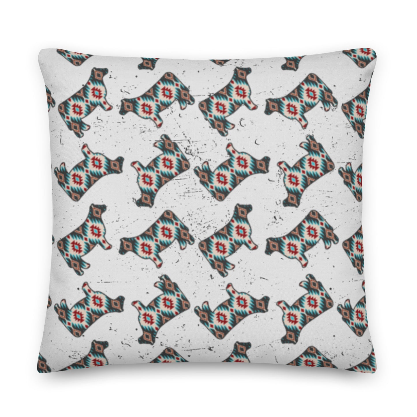 Chevron Heifer Premium Pillow