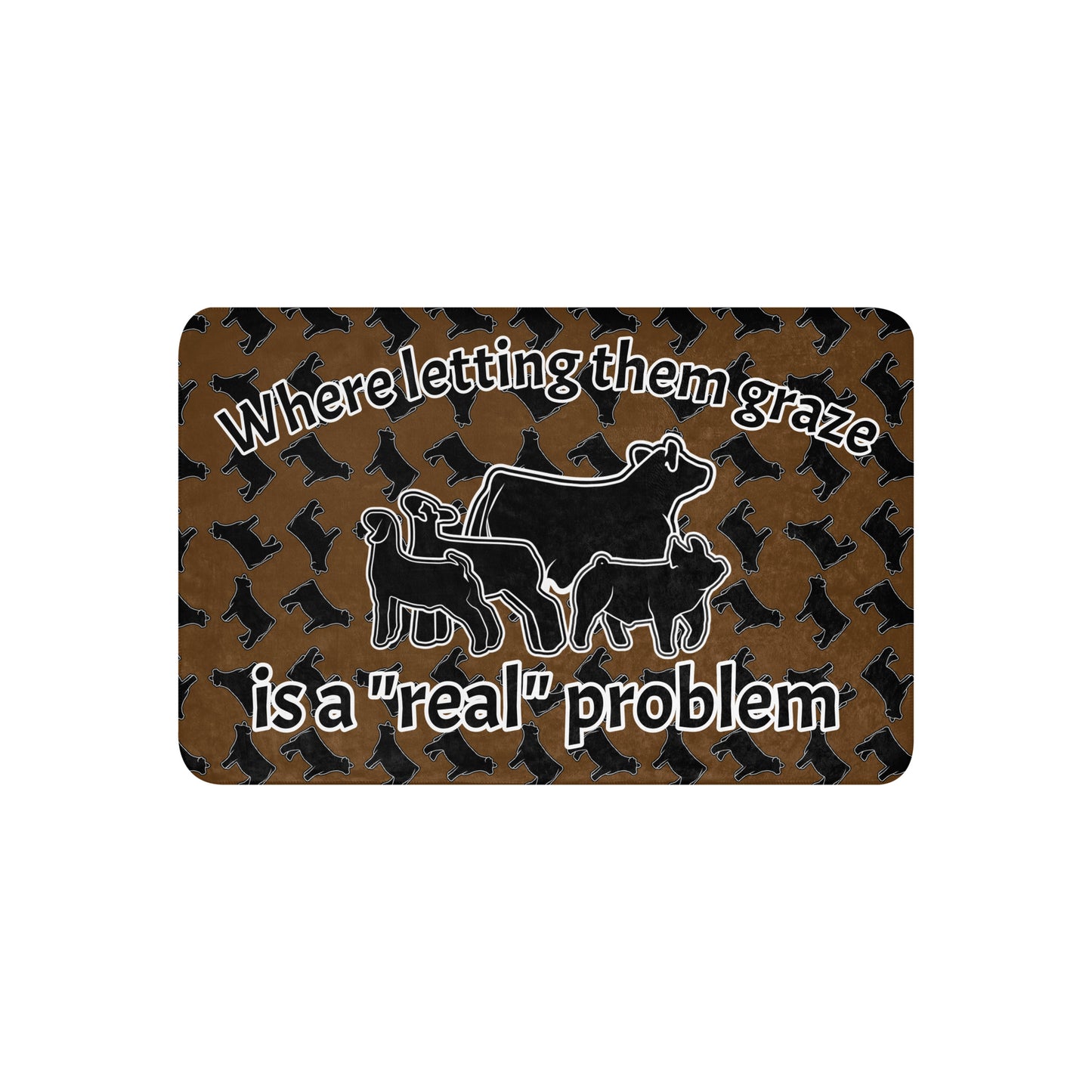 Letting them Graze Sherpa blanket