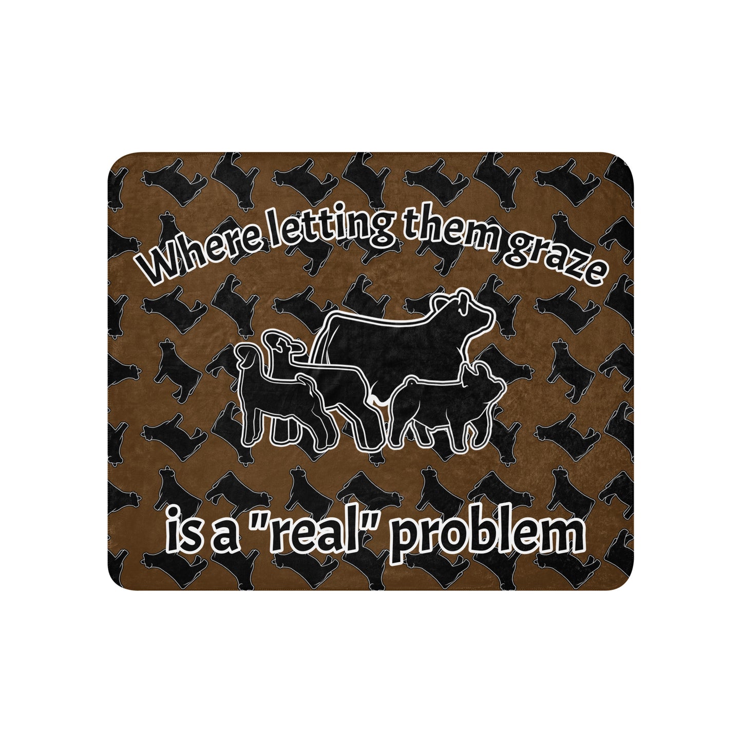 Letting them Graze Sherpa blanket