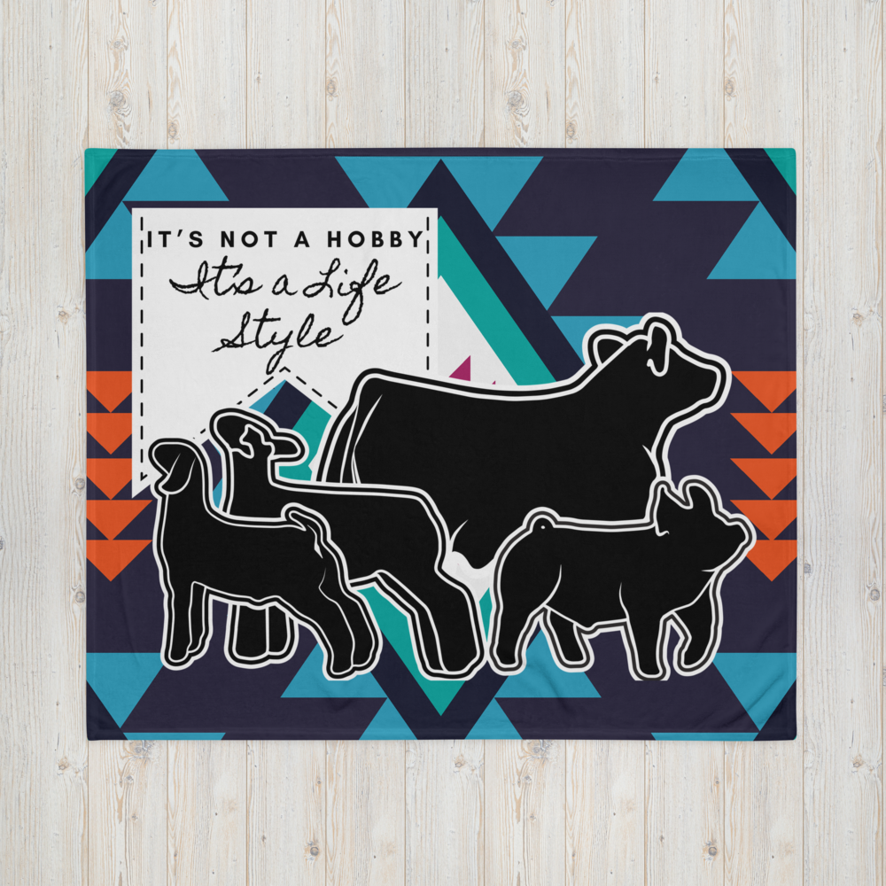 Not a Hobby Livestock Throw Blanket