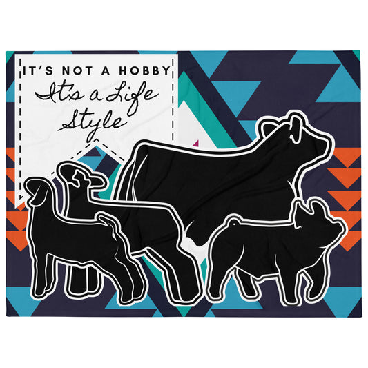 Not a Hobby Livestock Throw Blanket