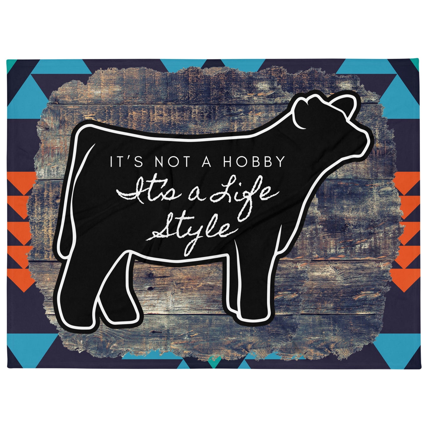 Show Steer - Not a Hobby Throw Blanket