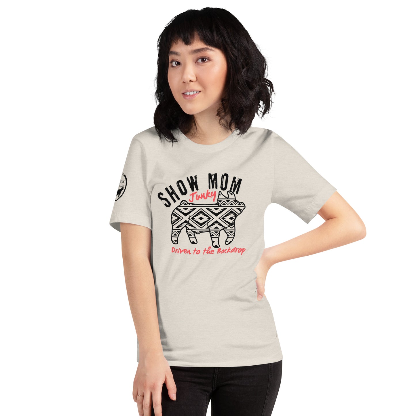 Pig Show mom Junky Unisex t-shirt